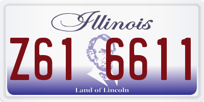 IL license plate Z616611
