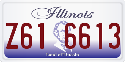 IL license plate Z616613
