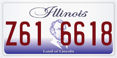 IL license plate Z616618