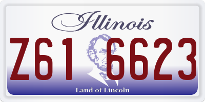 IL license plate Z616623