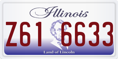 IL license plate Z616633