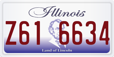 IL license plate Z616634