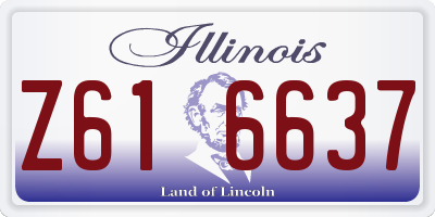 IL license plate Z616637
