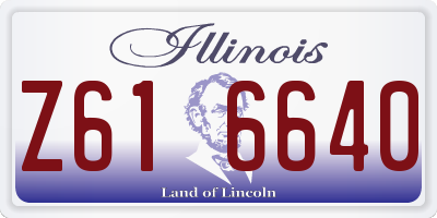 IL license plate Z616640