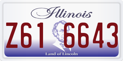 IL license plate Z616643