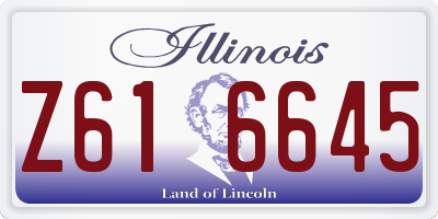 IL license plate Z616645
