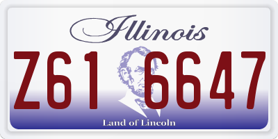 IL license plate Z616647