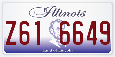 IL license plate Z616649