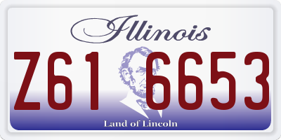 IL license plate Z616653