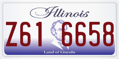 IL license plate Z616658