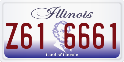 IL license plate Z616661