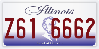 IL license plate Z616662