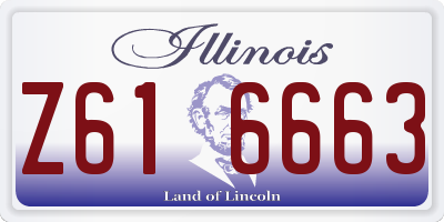 IL license plate Z616663