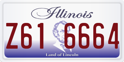 IL license plate Z616664
