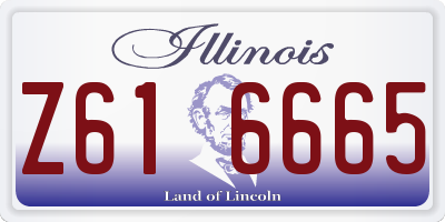 IL license plate Z616665