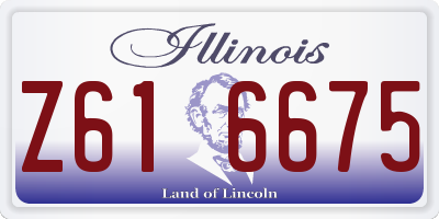 IL license plate Z616675