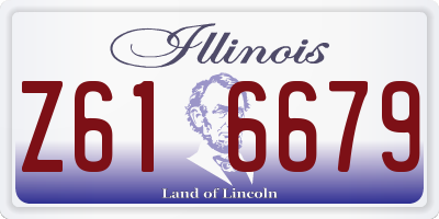 IL license plate Z616679