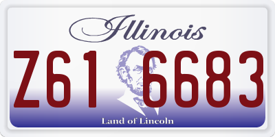 IL license plate Z616683