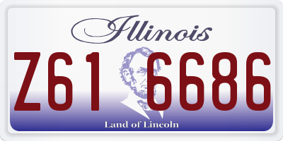 IL license plate Z616686