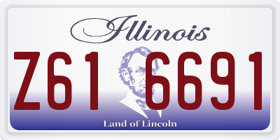 IL license plate Z616691