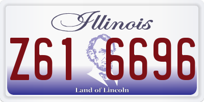 IL license plate Z616696