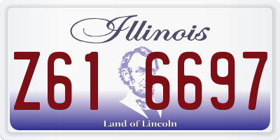 IL license plate Z616697