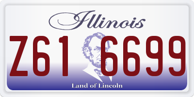 IL license plate Z616699