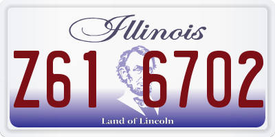 IL license plate Z616702