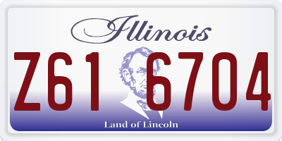 IL license plate Z616704