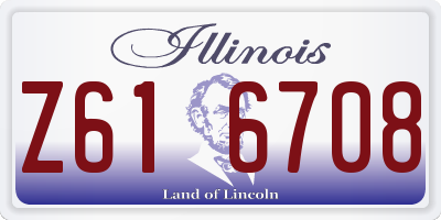 IL license plate Z616708