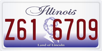IL license plate Z616709