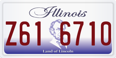 IL license plate Z616710