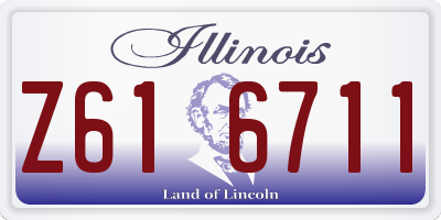 IL license plate Z616711