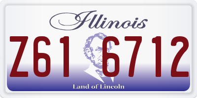 IL license plate Z616712