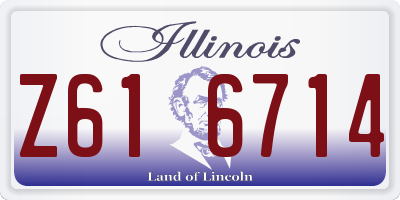 IL license plate Z616714