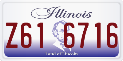 IL license plate Z616716