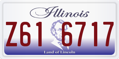 IL license plate Z616717