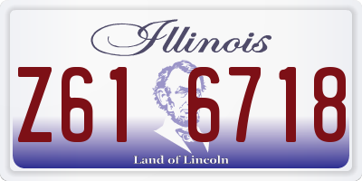 IL license plate Z616718