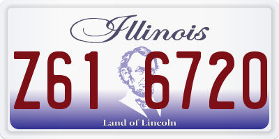 IL license plate Z616720
