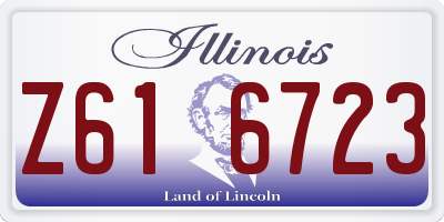 IL license plate Z616723