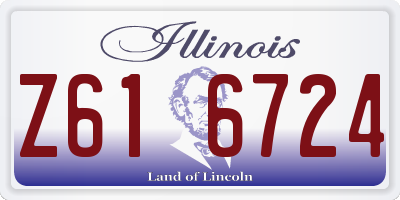 IL license plate Z616724