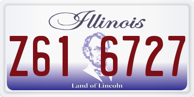 IL license plate Z616727