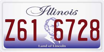 IL license plate Z616728