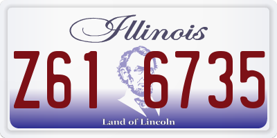 IL license plate Z616735