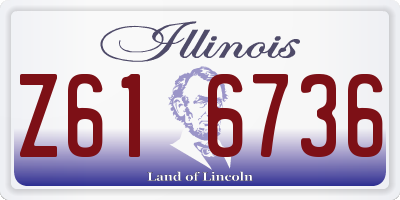 IL license plate Z616736