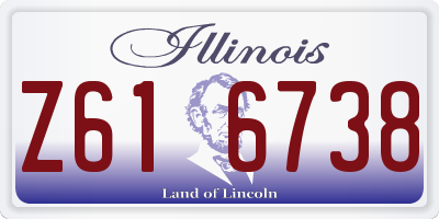 IL license plate Z616738