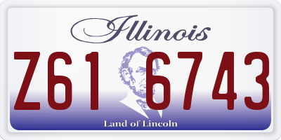 IL license plate Z616743