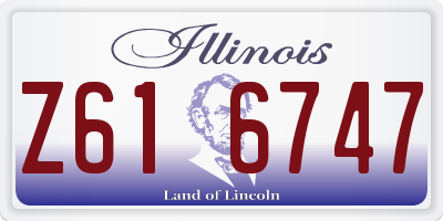 IL license plate Z616747
