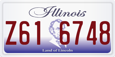 IL license plate Z616748