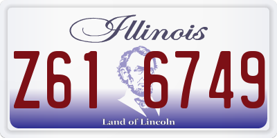 IL license plate Z616749